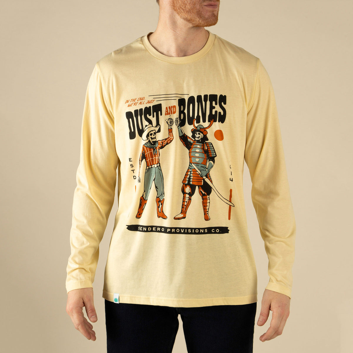 Dust & Bones Long Sleeve T-Shirt - Cream