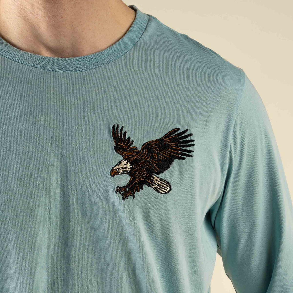 Eagle Long Sleeve T-Shirt - Sterling Blue