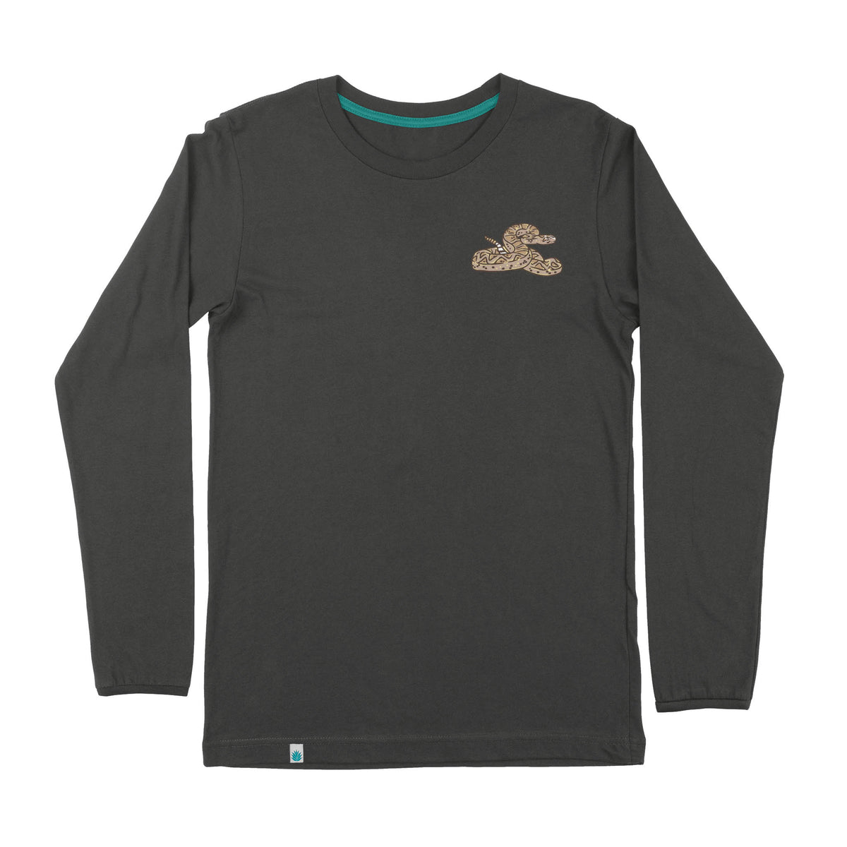 Rattlesnake Long Sleeve T-Shirt - Vintage Black