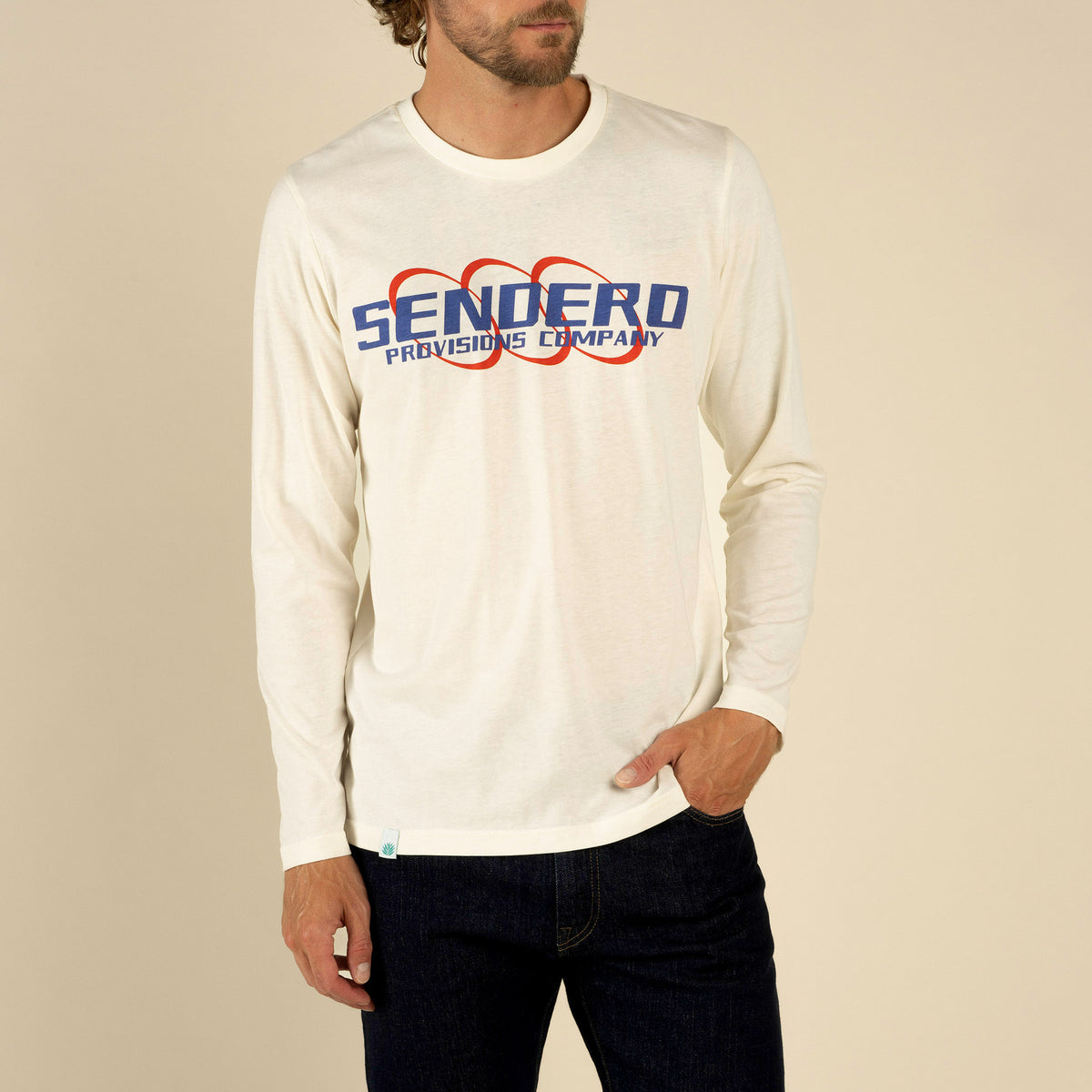 Broadcast Long Sleeve T-Shirt - Vintage White