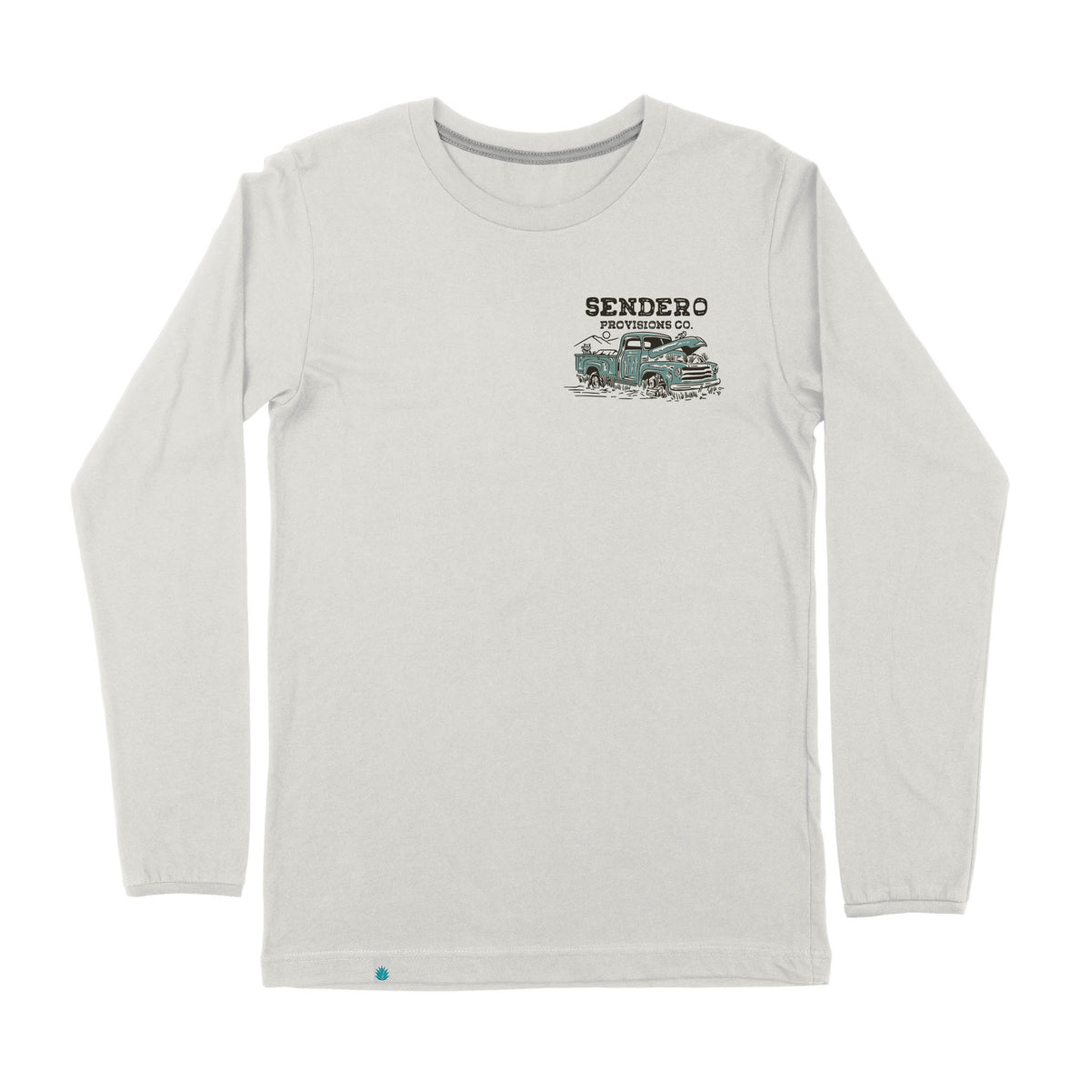 Few Part Long Sleeve T-Shirt - Vintage White