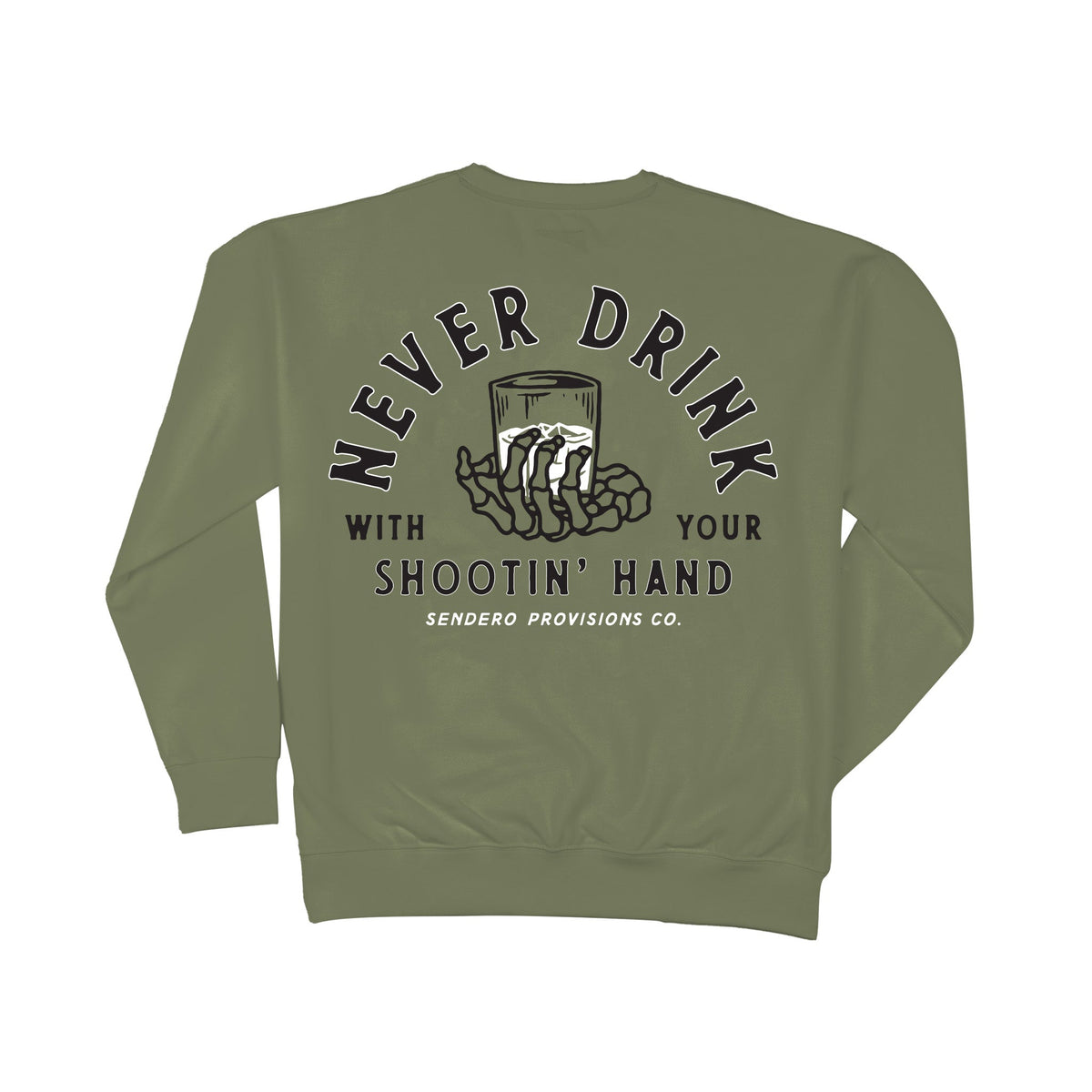 Shootin' Hand Sweatshirt - Sage