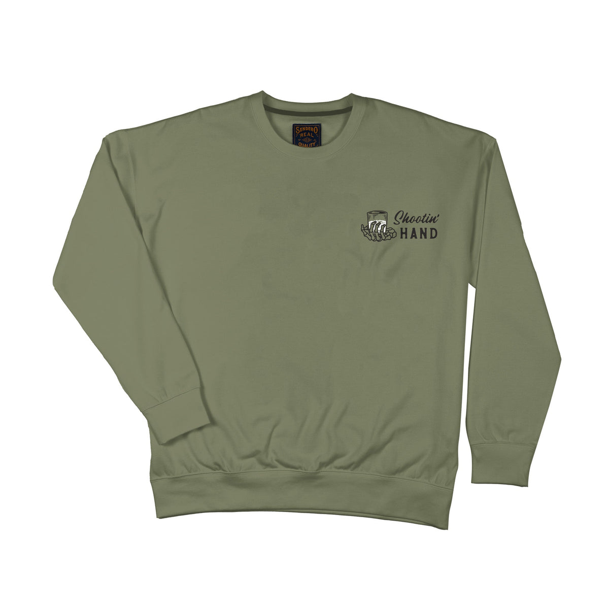 Shootin' Hand Sweatshirt - Sage