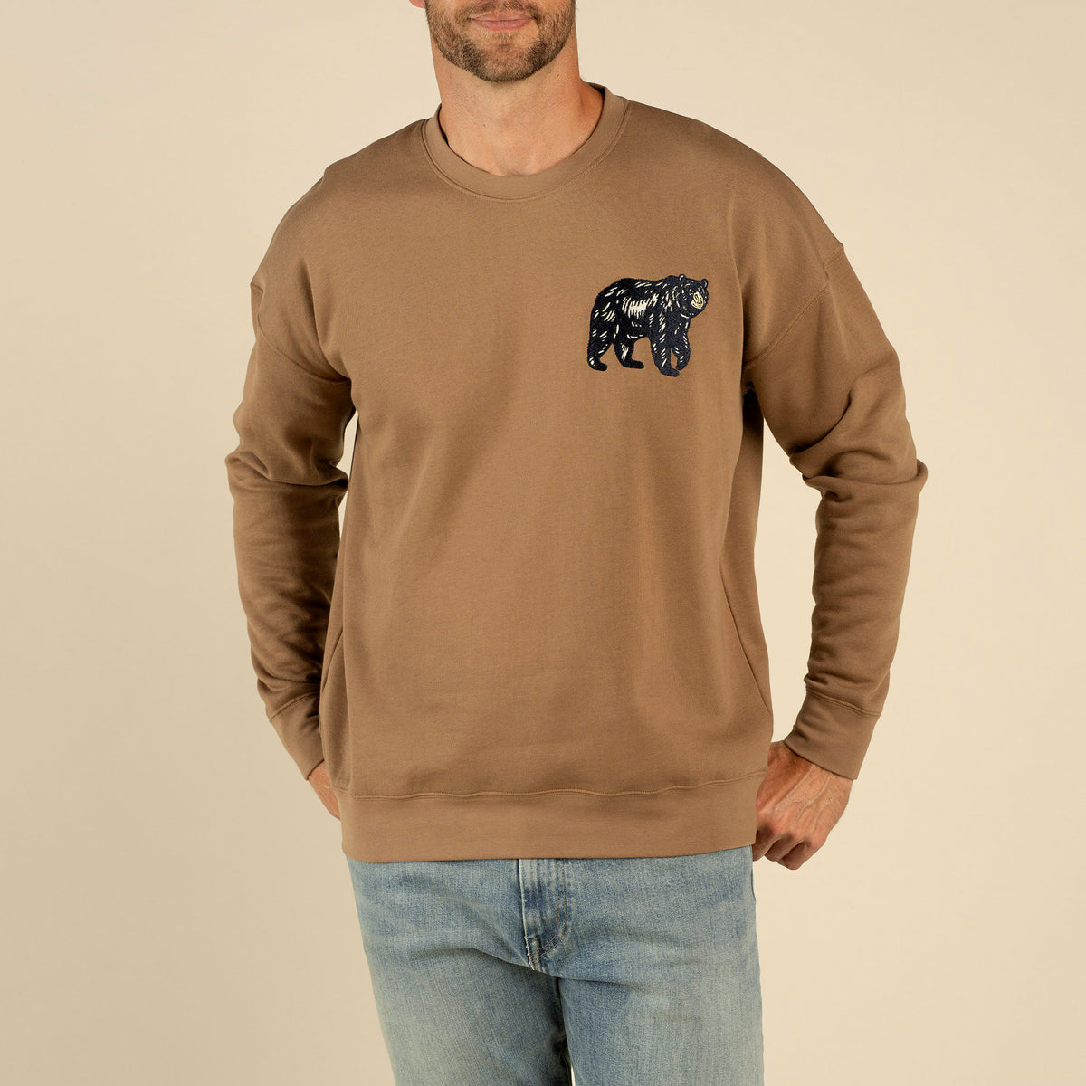 Bear Sweatshirt - Light Brown