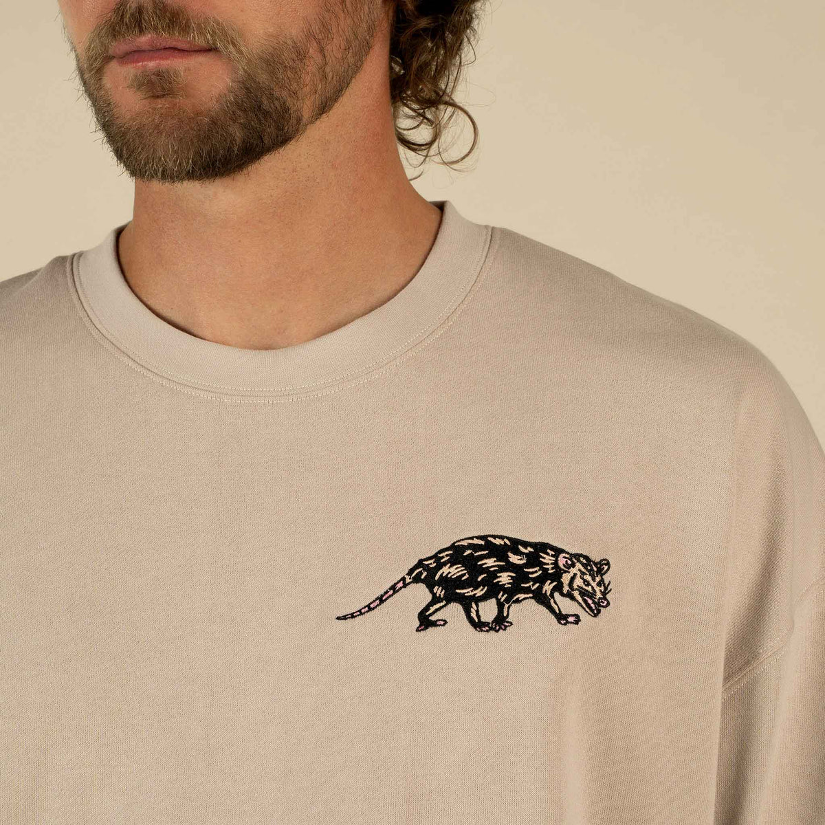 Opossum Sweatshirt - Sand