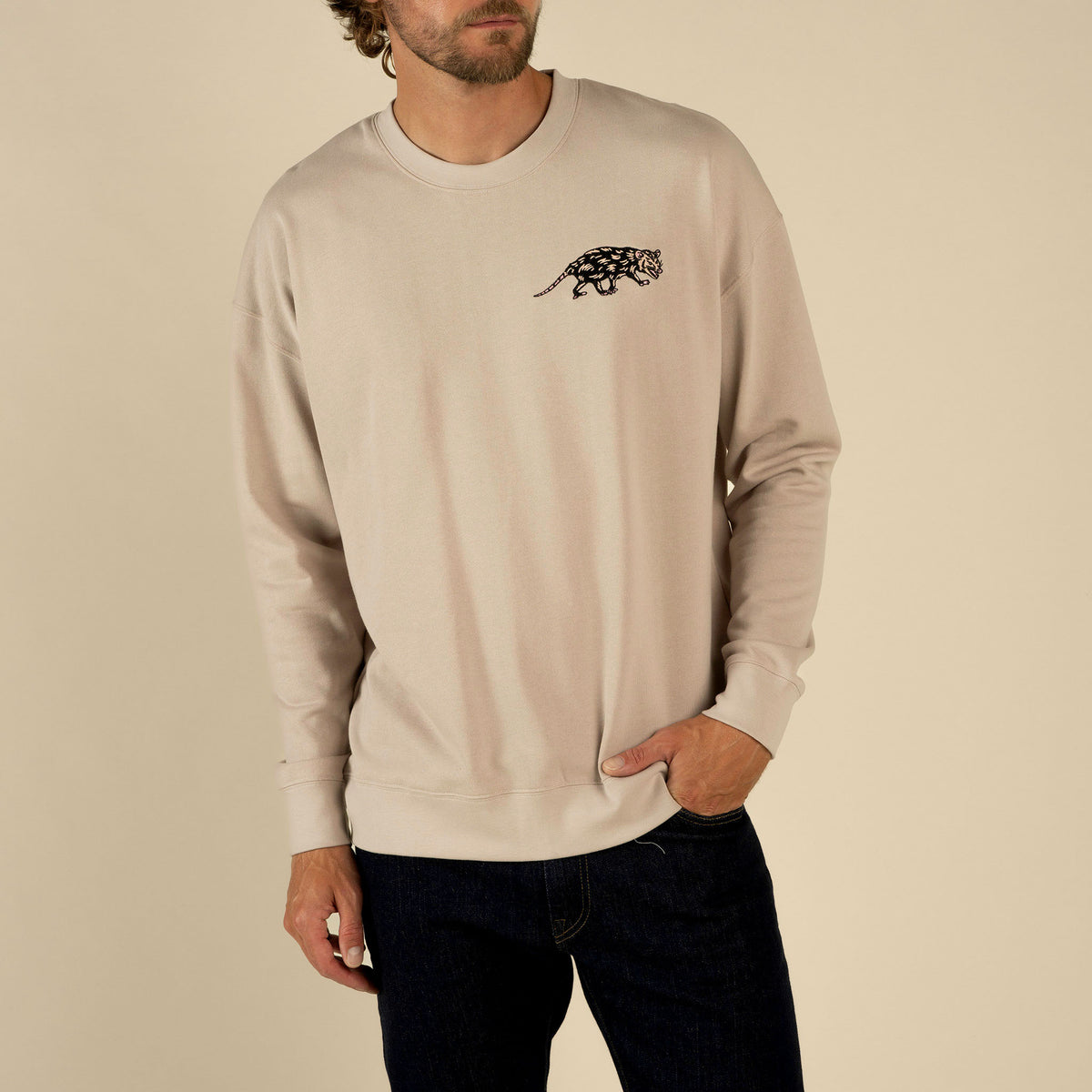 Opossum Sweatshirt - Sand