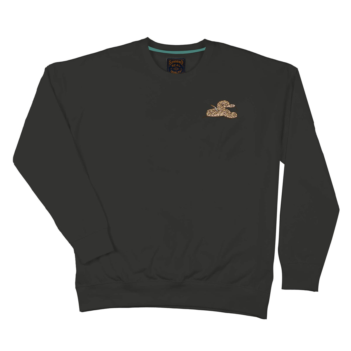 Rattlesnake Sweatshirt - Vintage Black