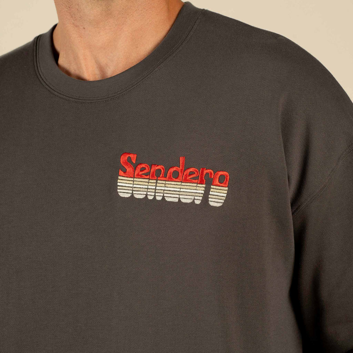 Retro Sendero Logo Sweatshirt - Vintage Black