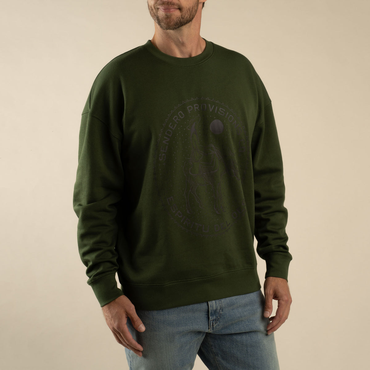 Burro Lady Sweatshirt - Army Green