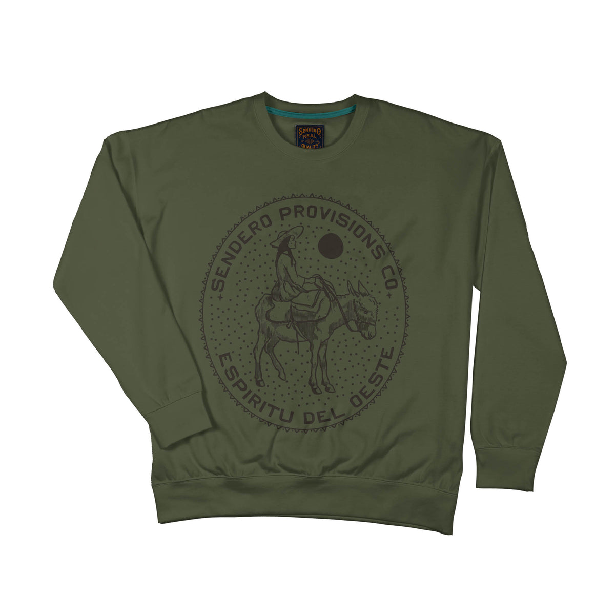 Burro Lady Sweatshirt - Army Green