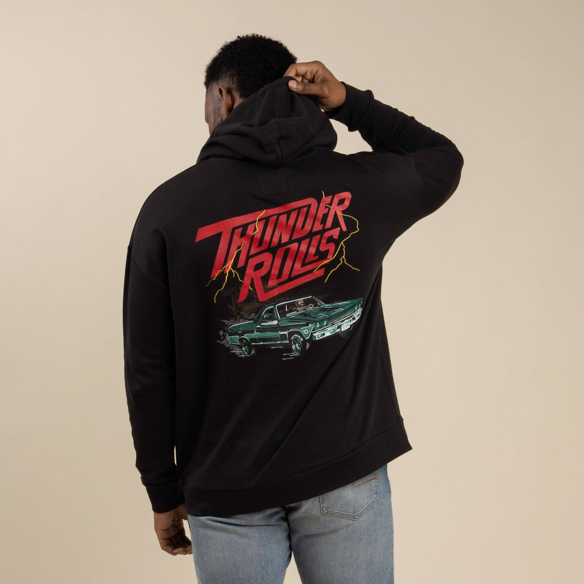 Thunder Rolls Hoodie - Black