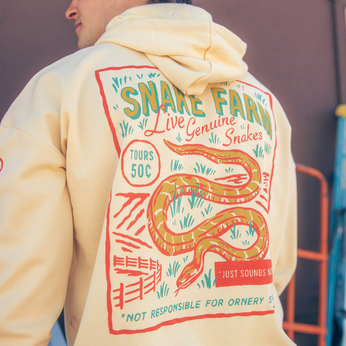 Snake Farm Hoodie - Cream