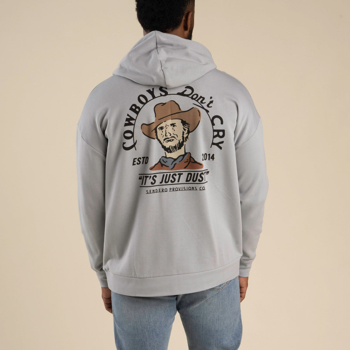 Cowboys Don't Cry Hoodie - Big Sky Blue