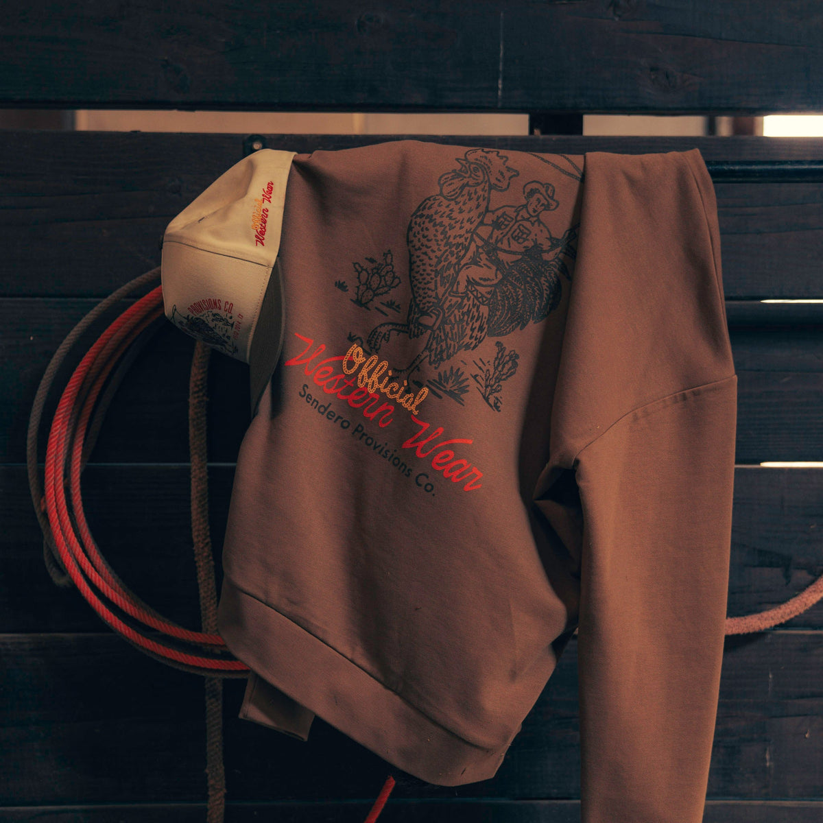 Official Western Hoodie - Light Brown