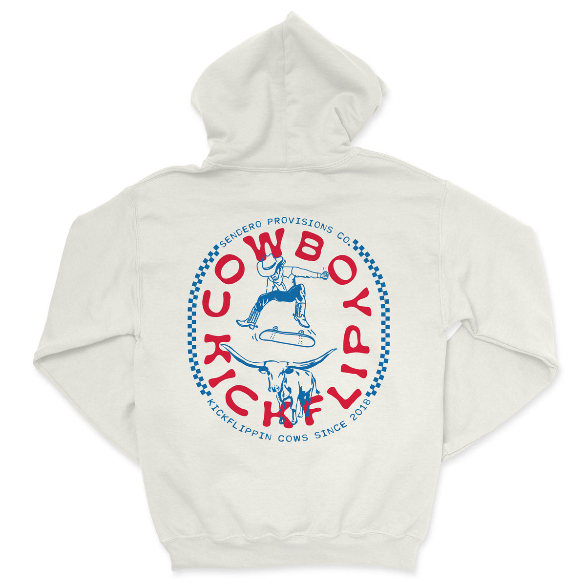 Cowboy Kickflip Hoodie - Vintage White