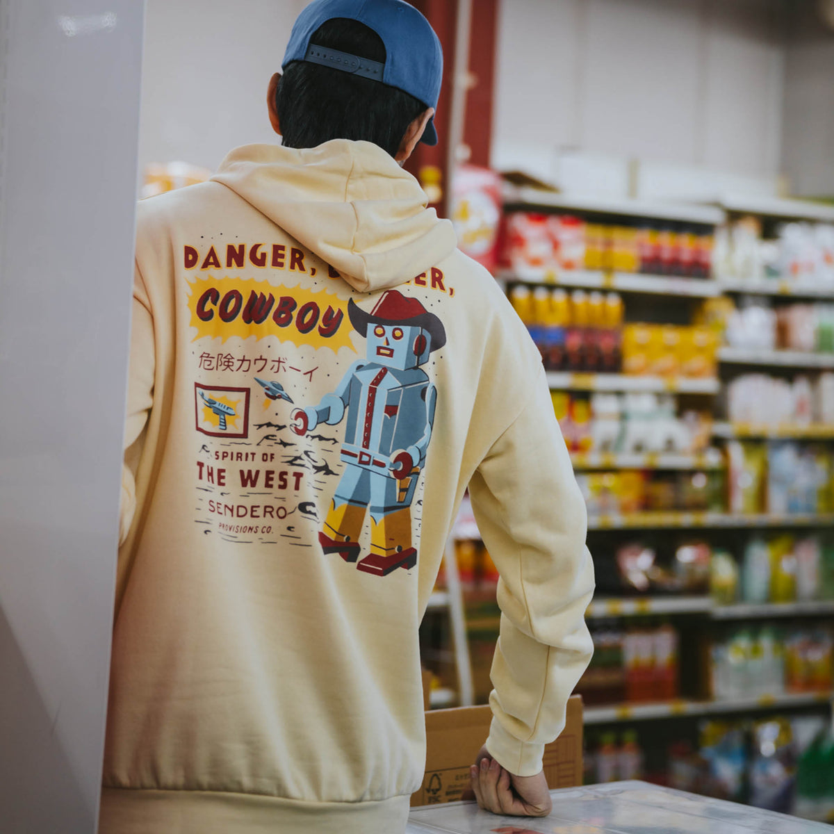 Danger Cowboy Hoodie - Cream