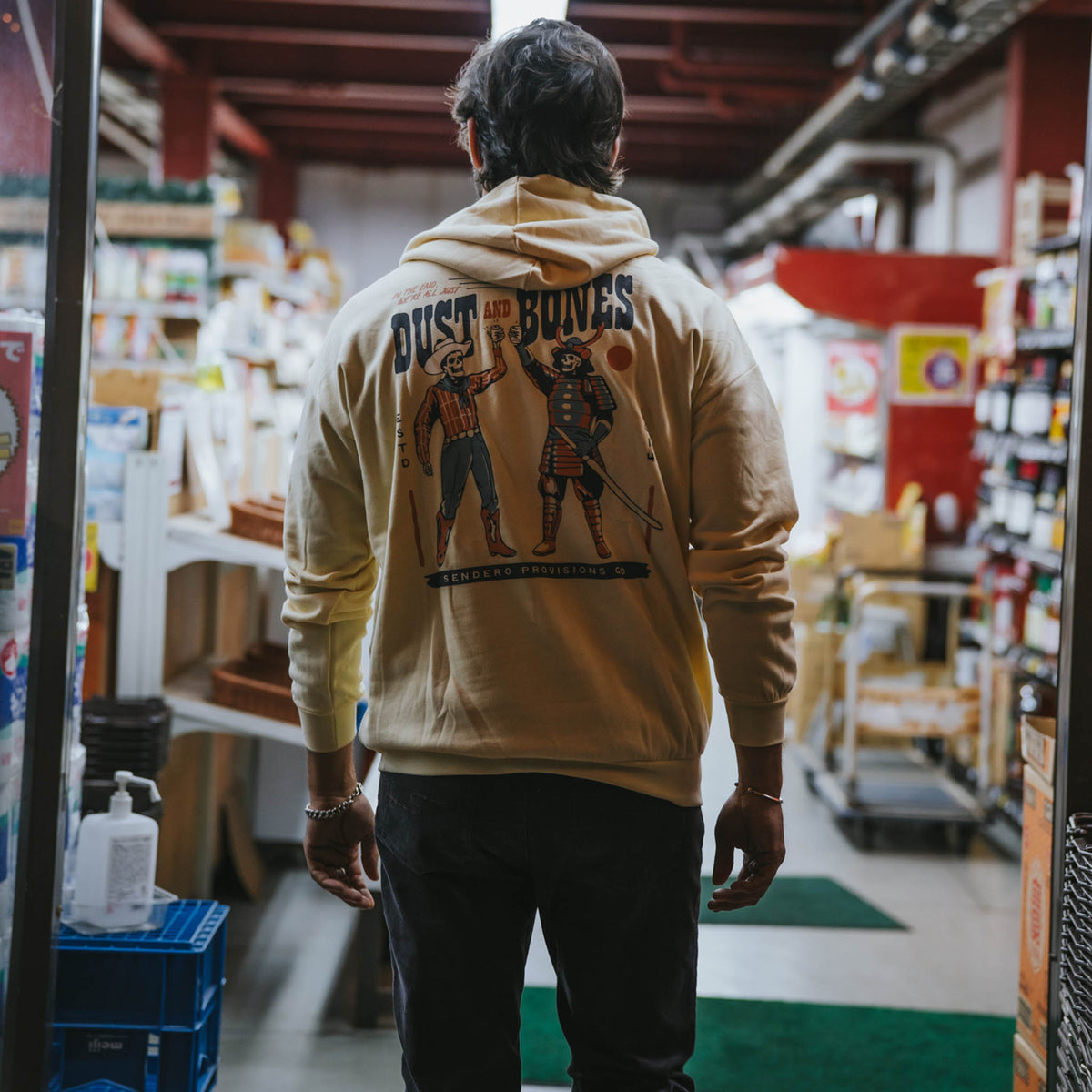 Dust and Bones Hoodie - Cream