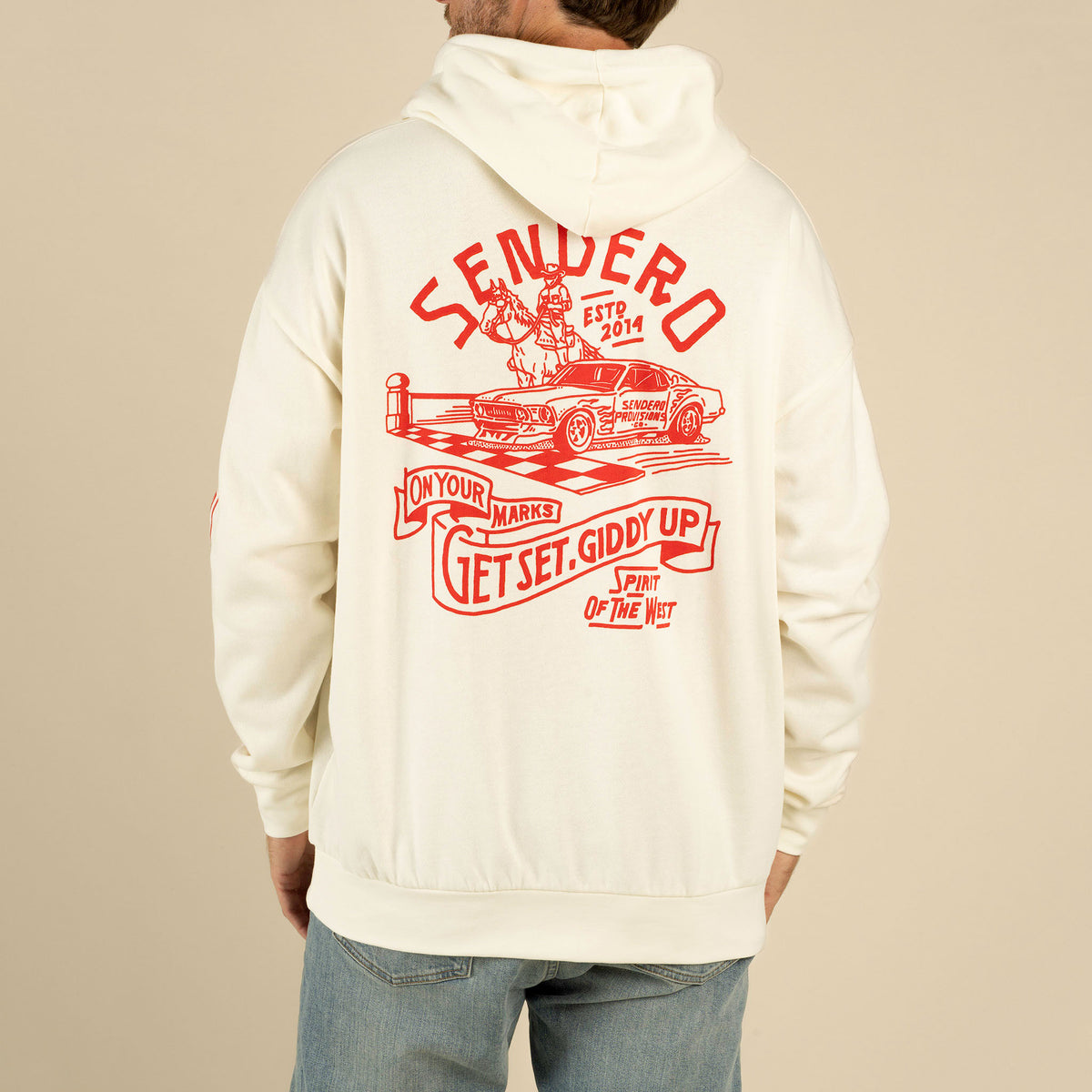 Giddy Up Hoodie - Vintage White