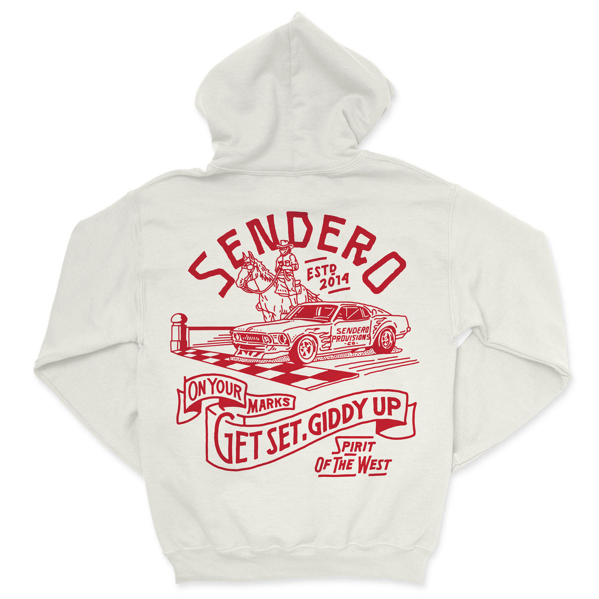 Giddy Up Hoodie - Vintage White