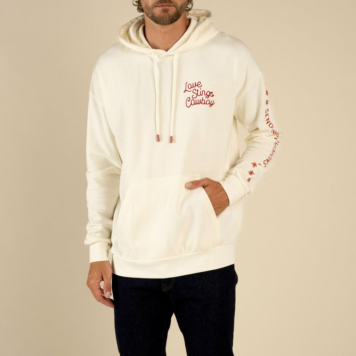 Love Stings Hoodie - Vintage White