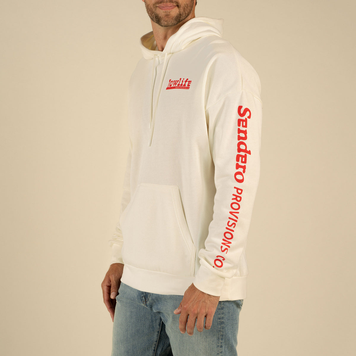 Low Life Hoodie - Vintage White