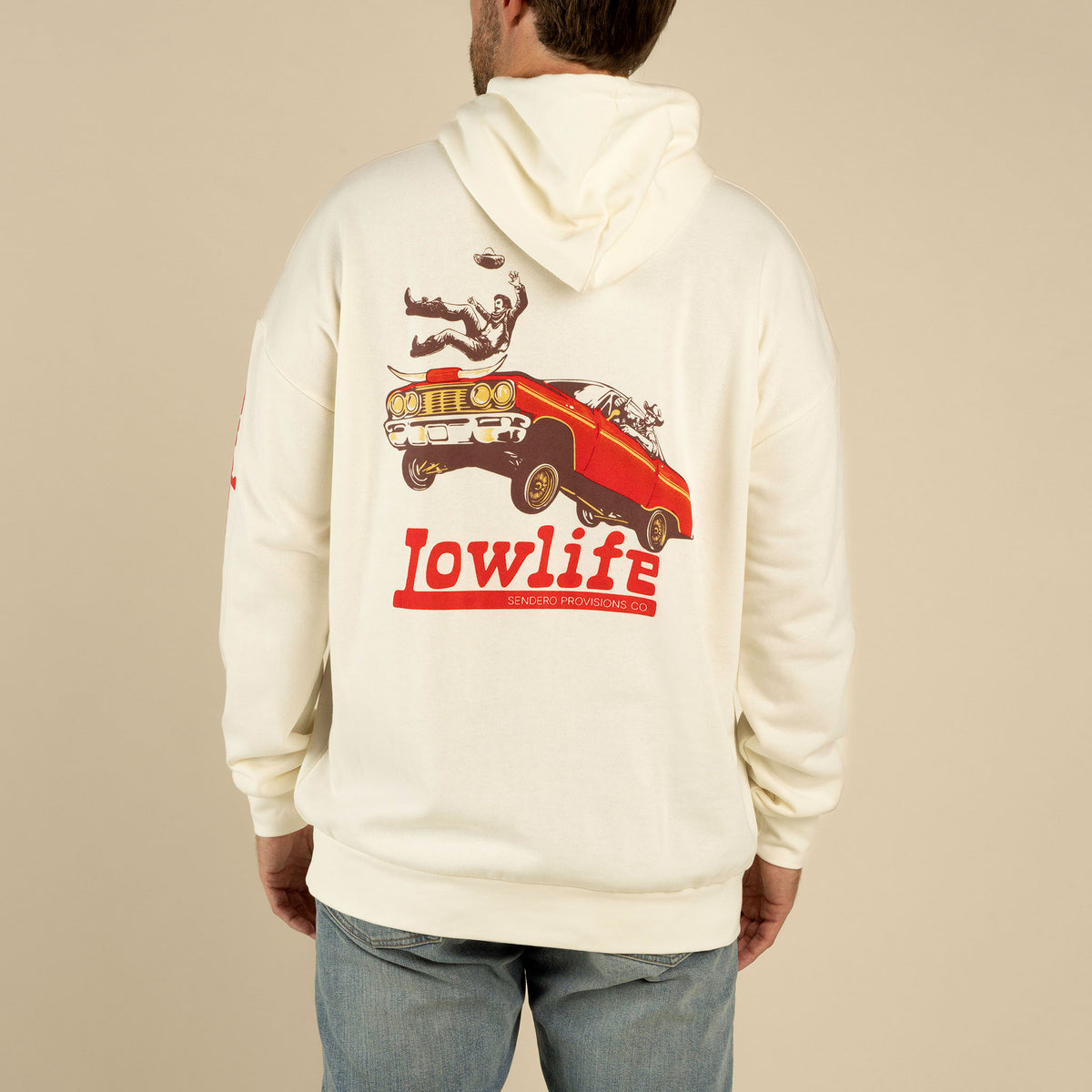 Low Life Hoodie - Vintage White