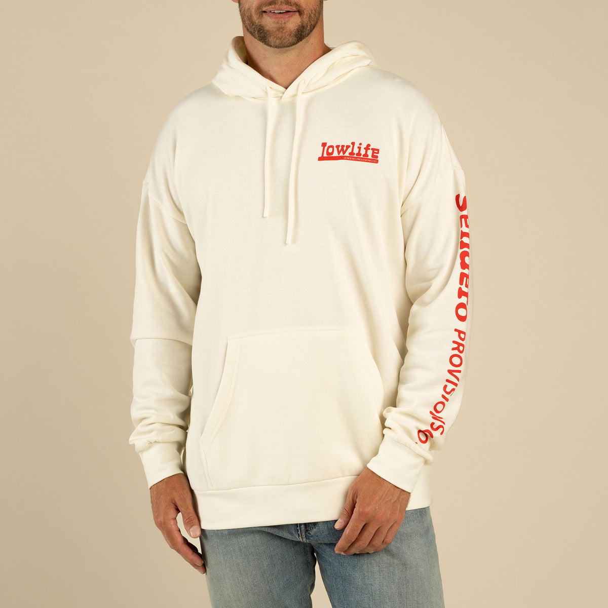 Low Life Hoodie - Vintage White