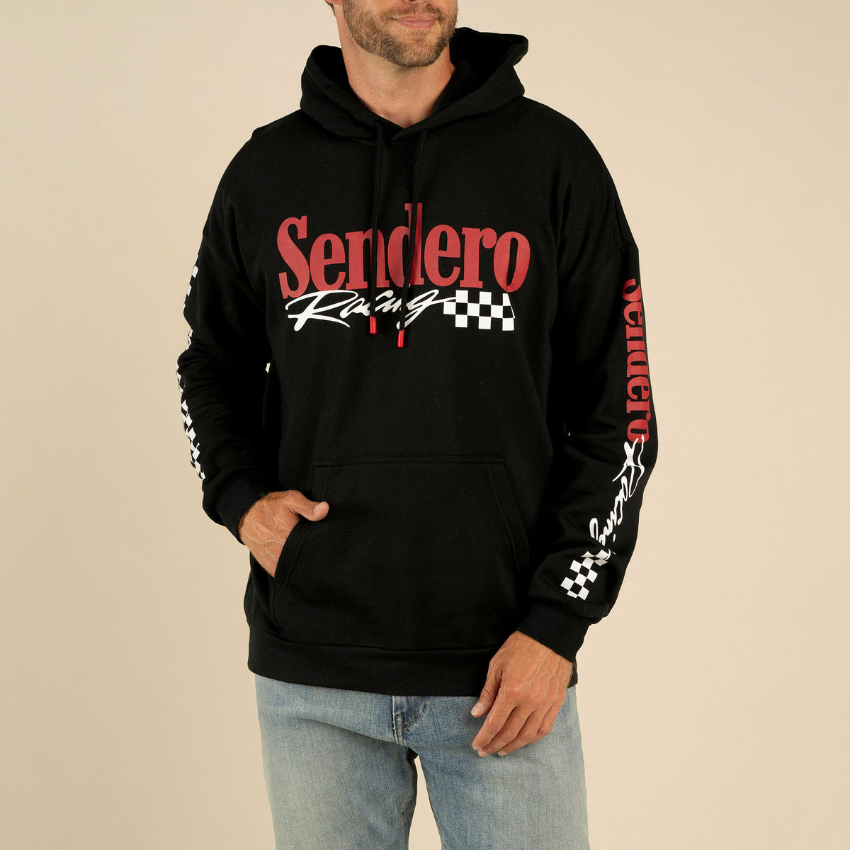 Sendero Racing Hoodie - Black