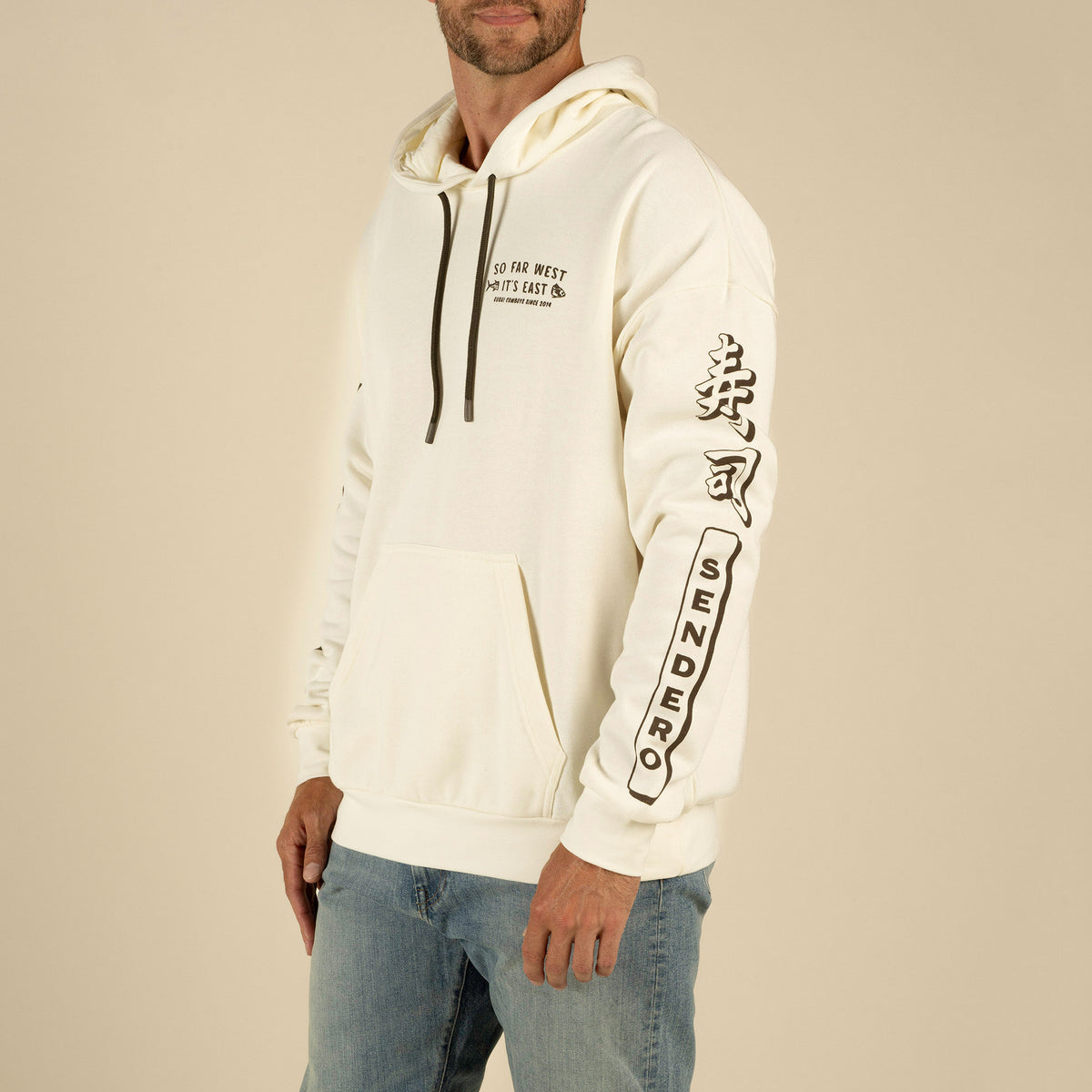 So Far West Hoodie - Vintage White