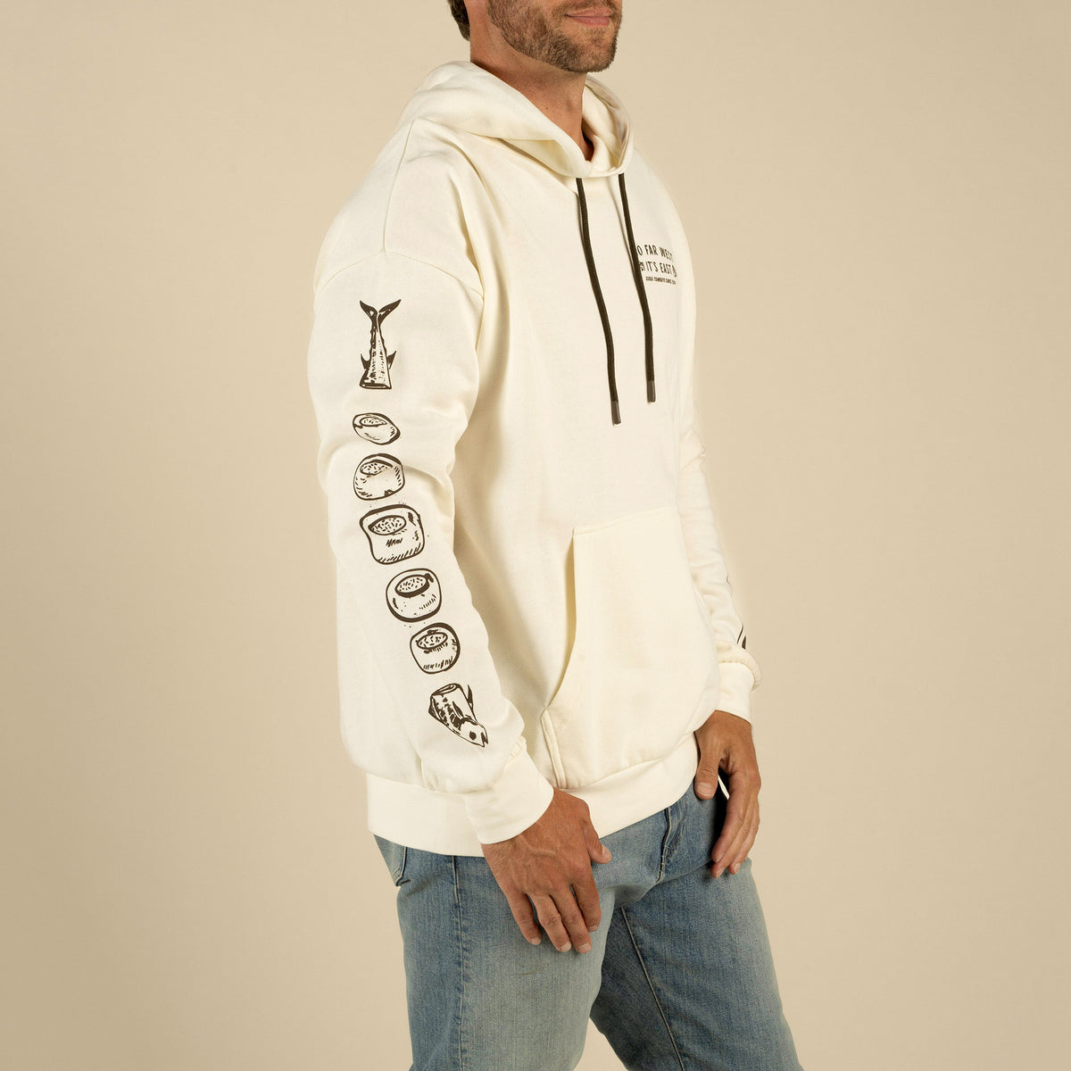 So Far West Hoodie - Vintage White