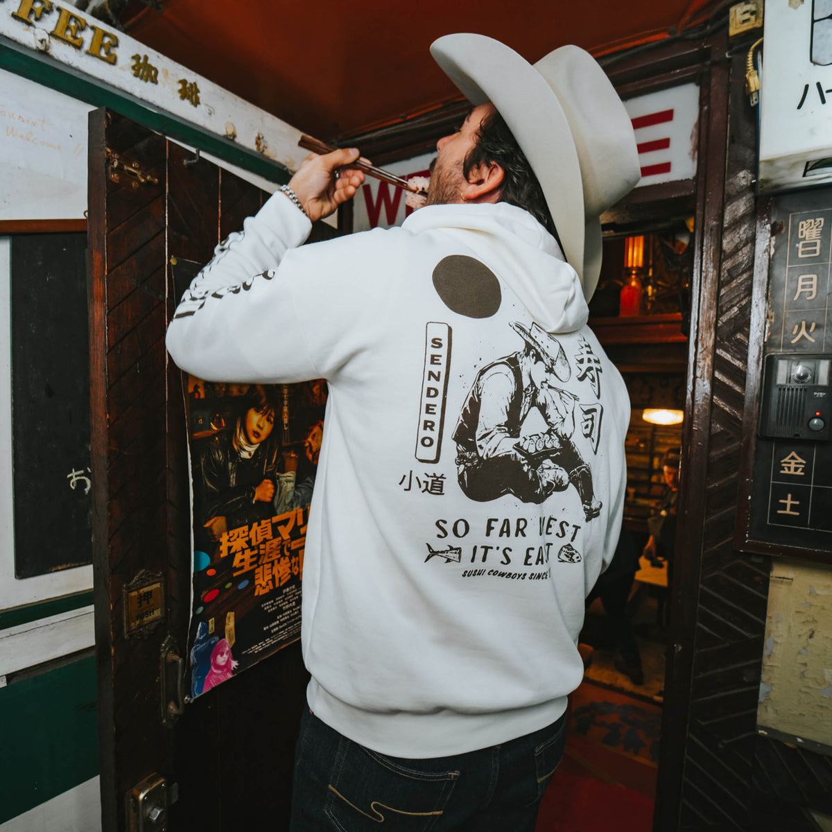 So Far West Hoodie - Vintage White