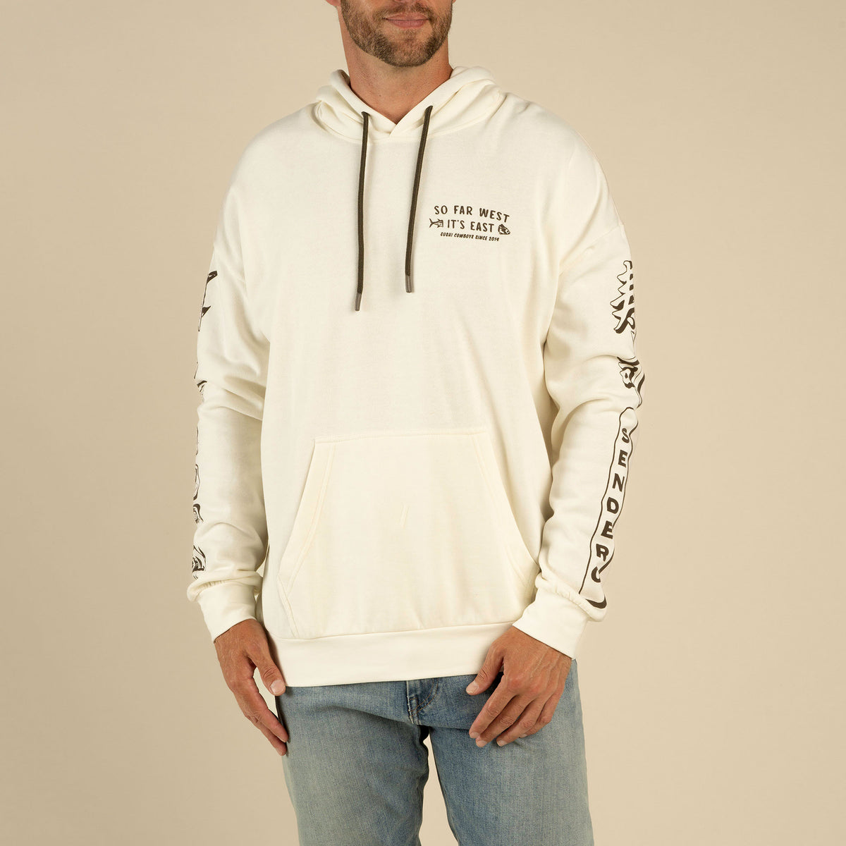 So Far West Hoodie - Vintage White