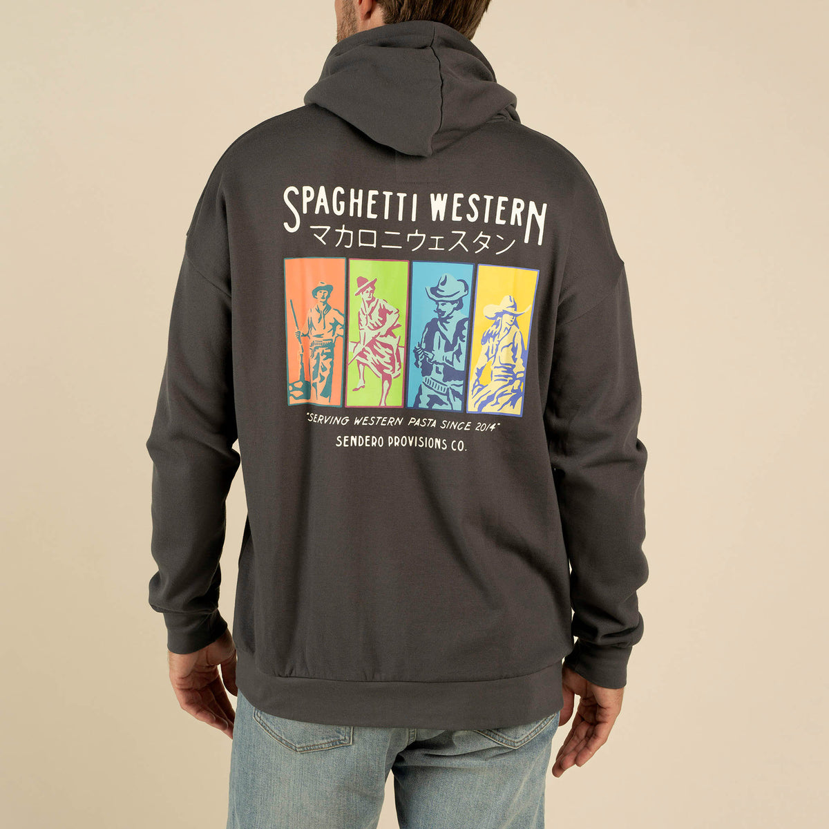 Spaghetti Western Hoodie - Vintage Black