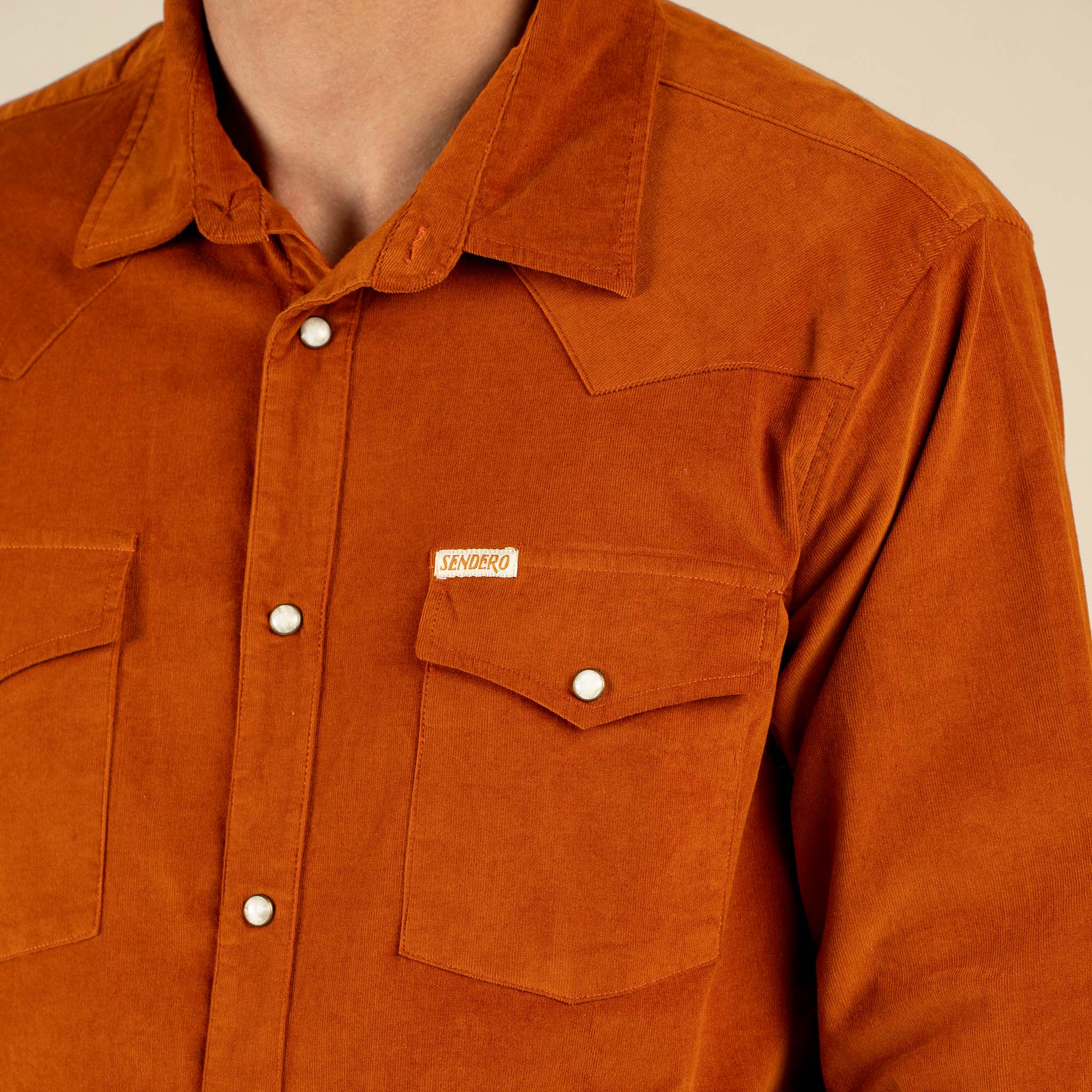 The Wyatt Pearl Snap Long Sleeve Corduroy Shirt