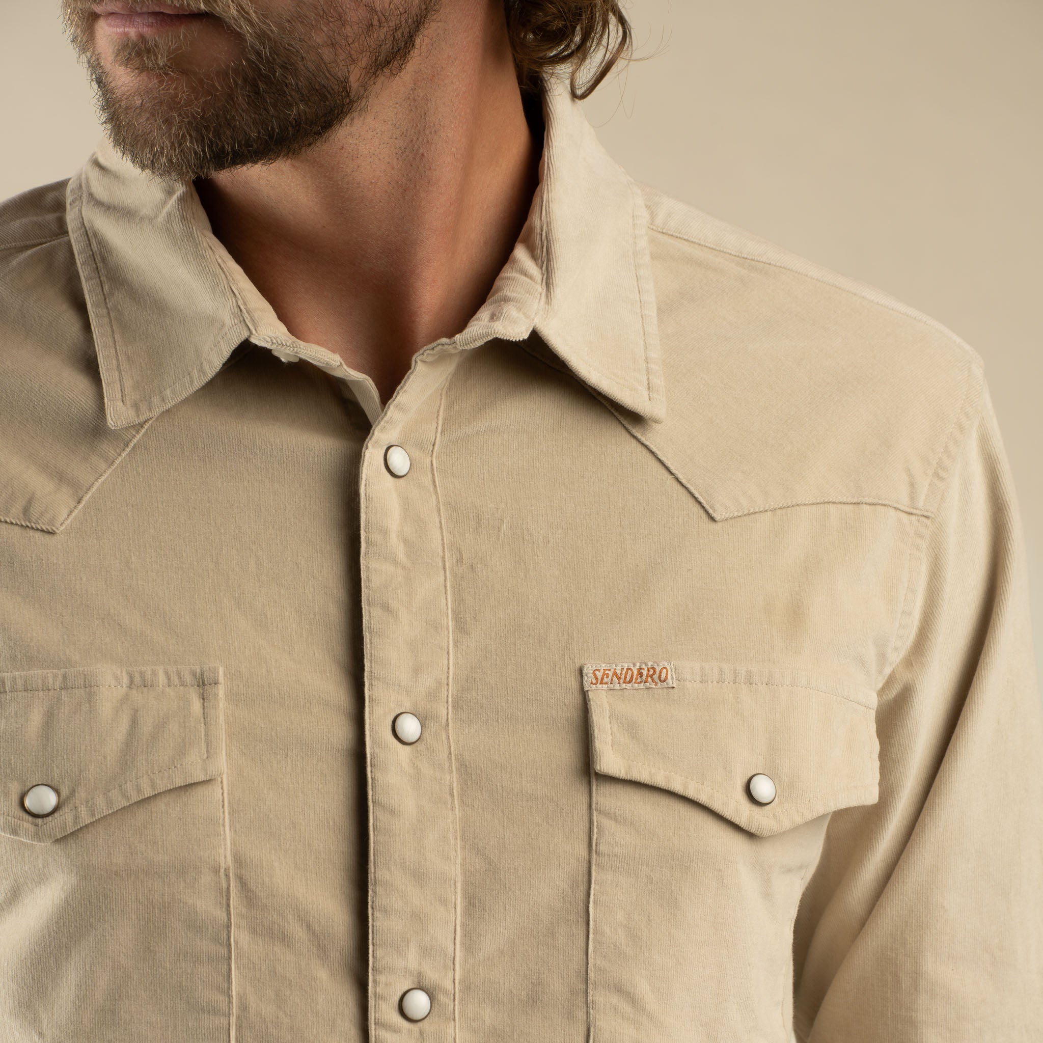 The Wyatt Pearl Snap Long Sleeve Corduroy Shirt