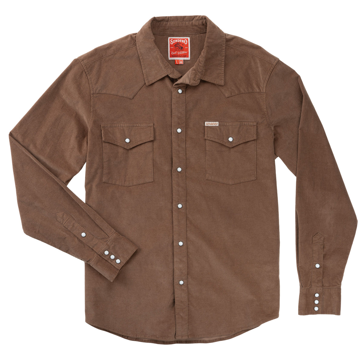 The Wyatt Pearl Snap Long Sleeve Corduroy Shirt