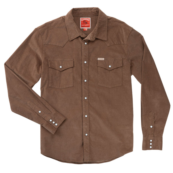 The Wyatt Pearl Snap Long Sleeve Corduroy Shirt