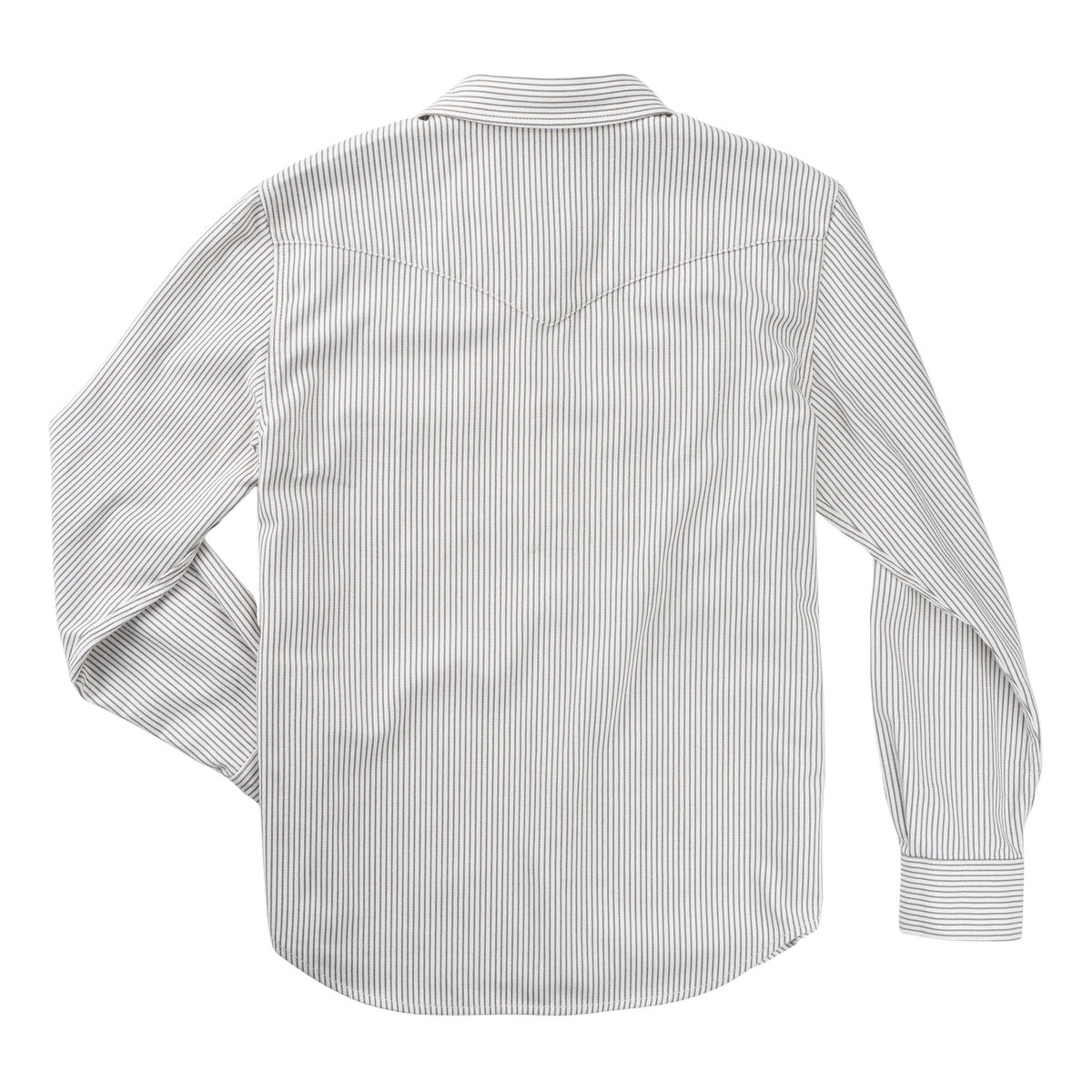 The Wyatt Pearl Snap Long Sleeve Denim Shirt - Gray Hickory