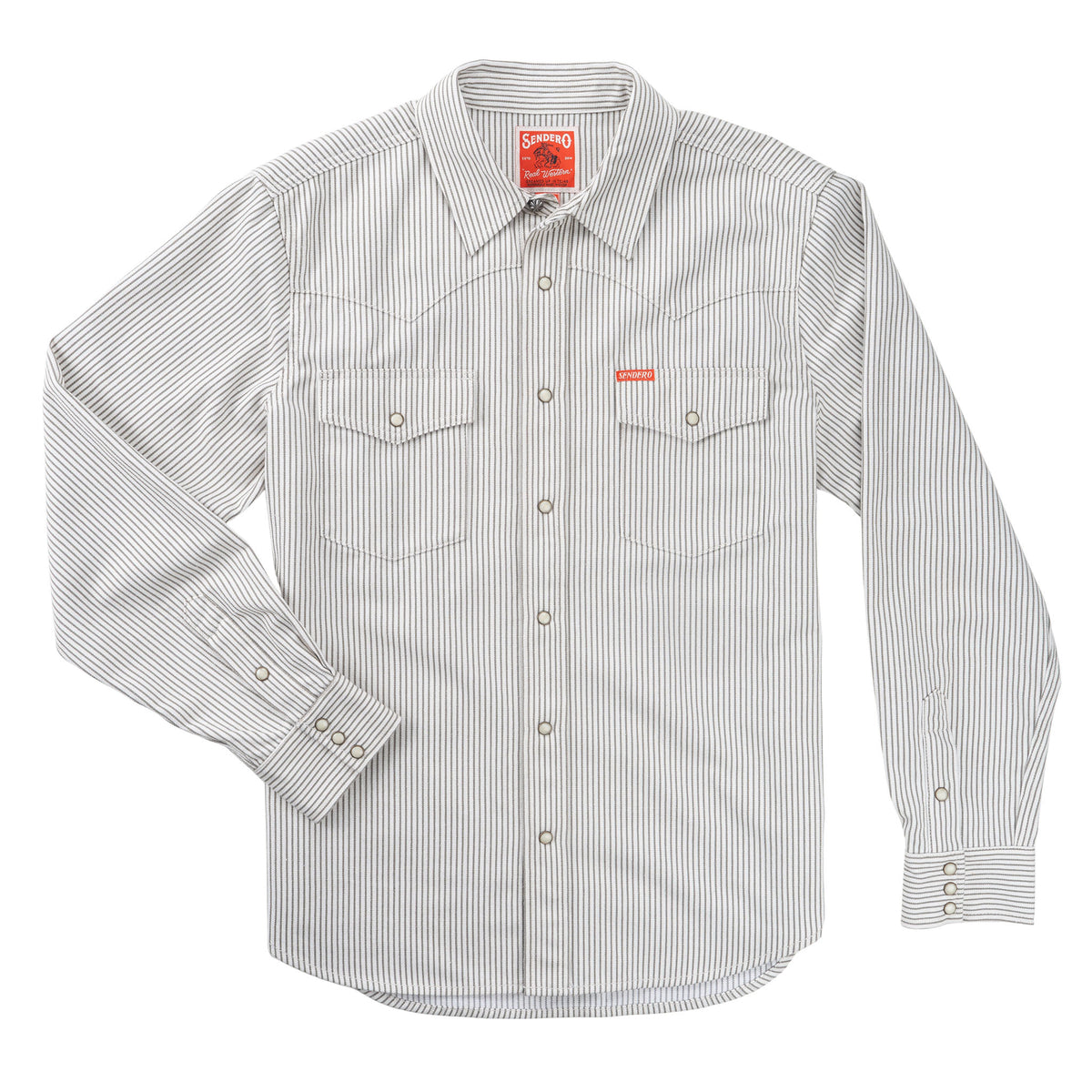 The Wyatt Pearl Snap Long Sleeve Denim Shirt