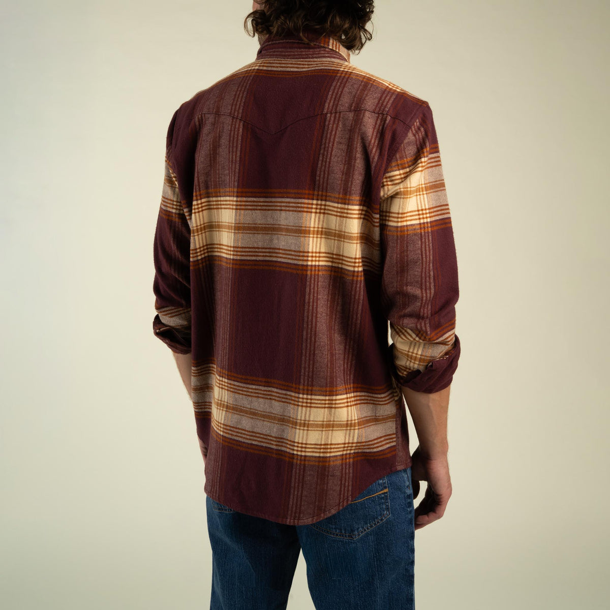 Durango Flannel Lightweight Stretch - Brown/Tan