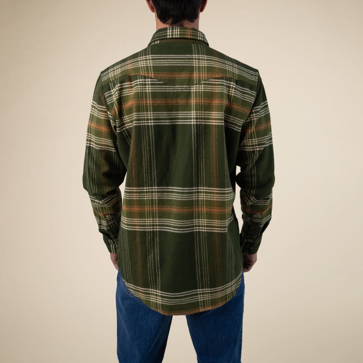 Durango Flannel - Lightweight Stretch - Green/Yellow