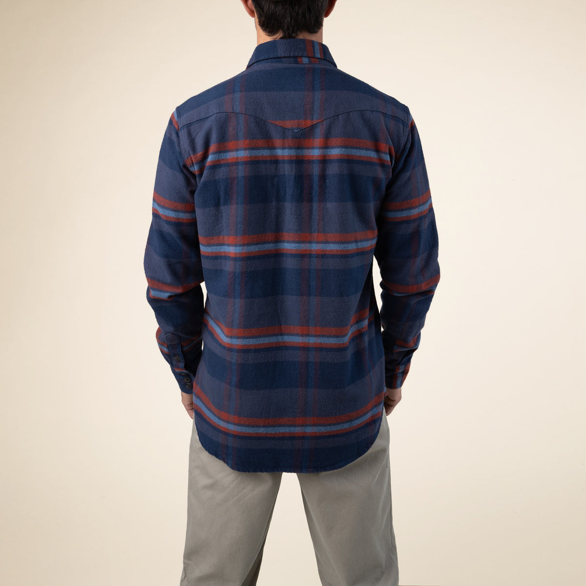 Durango Flannel - Midweight - Charcoal/Navy/Red