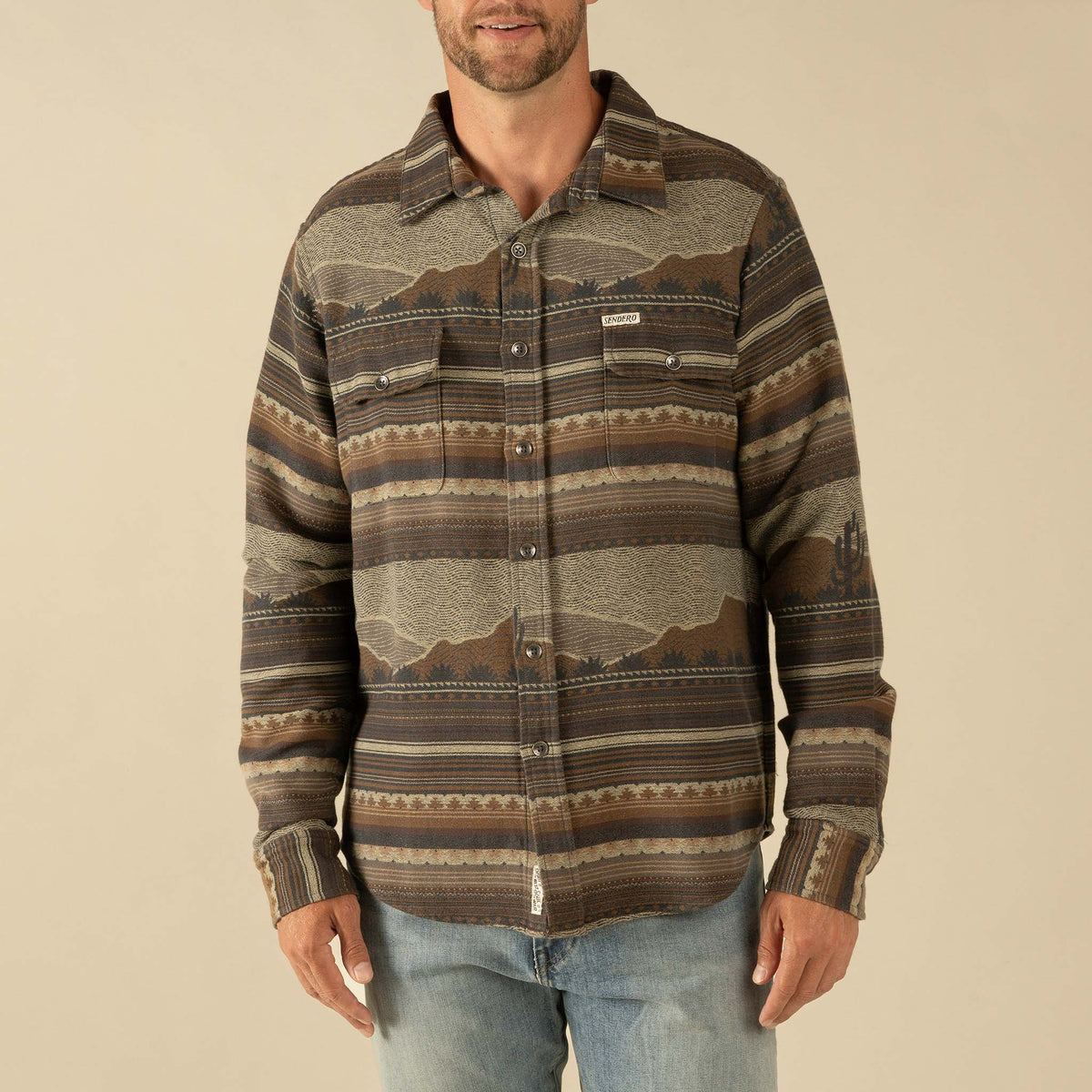 Boquillas Long Sleeve Shirt - Sonora - Brown