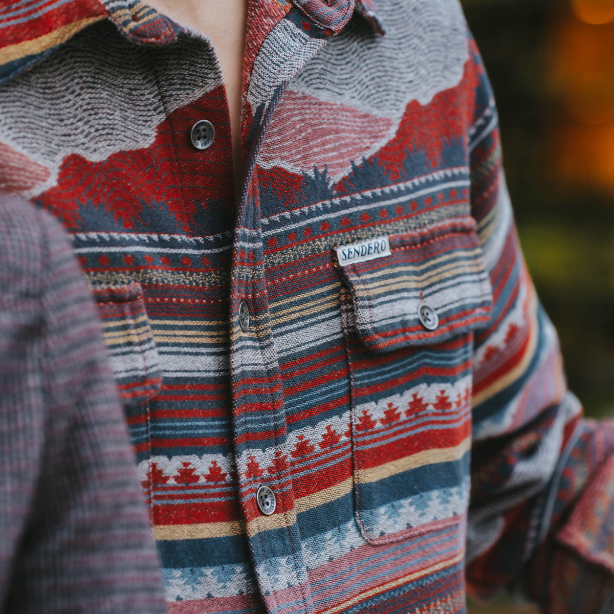 Boquillas Long Sleeve Shirt - Sonora - Red