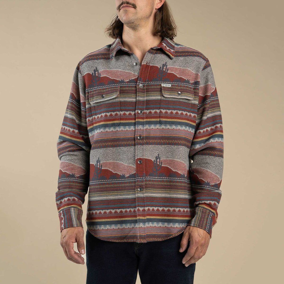 Boquillas Long Sleeve Shirt - Sonora - Red