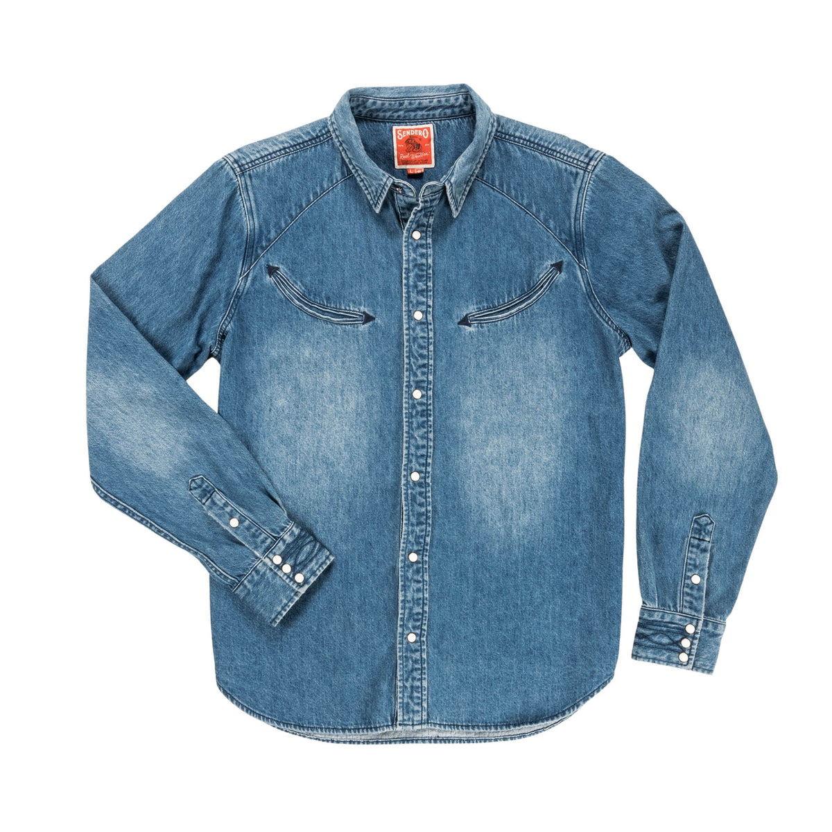 The Hondo Pearl Snap Shirt - Classic Denim