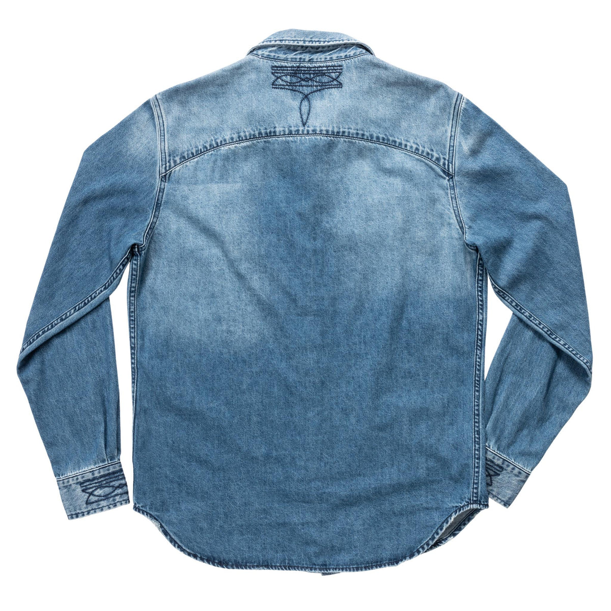 The Hondo Pearl Snap Shirt - Classic Denim