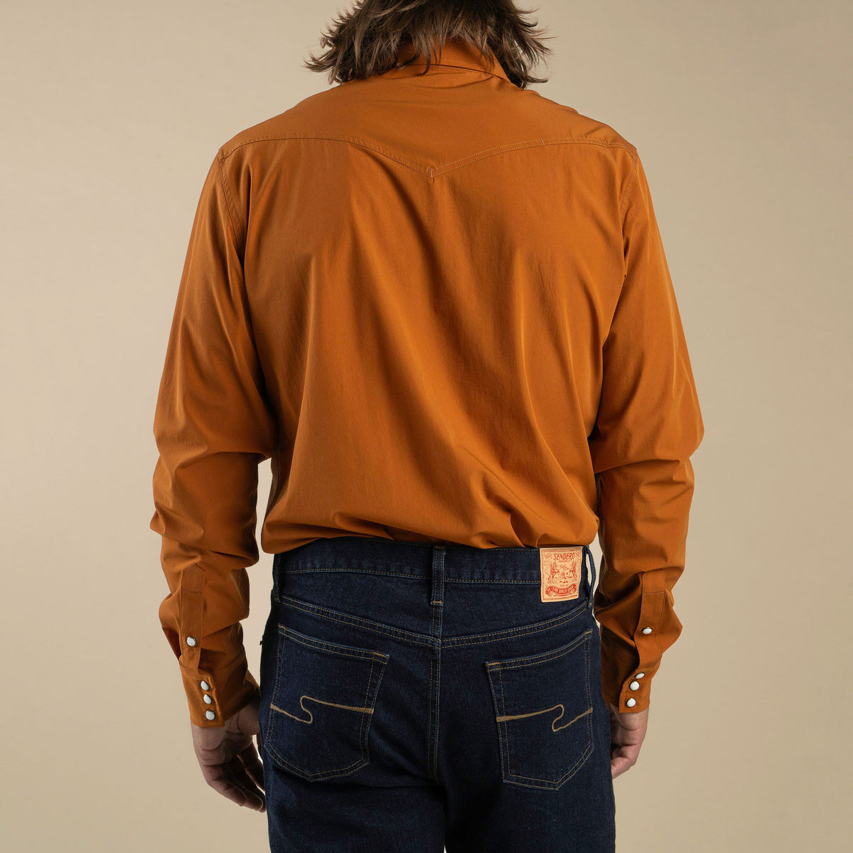 Confluence Tech Long Sleeve Shirt - Burnt Orange
