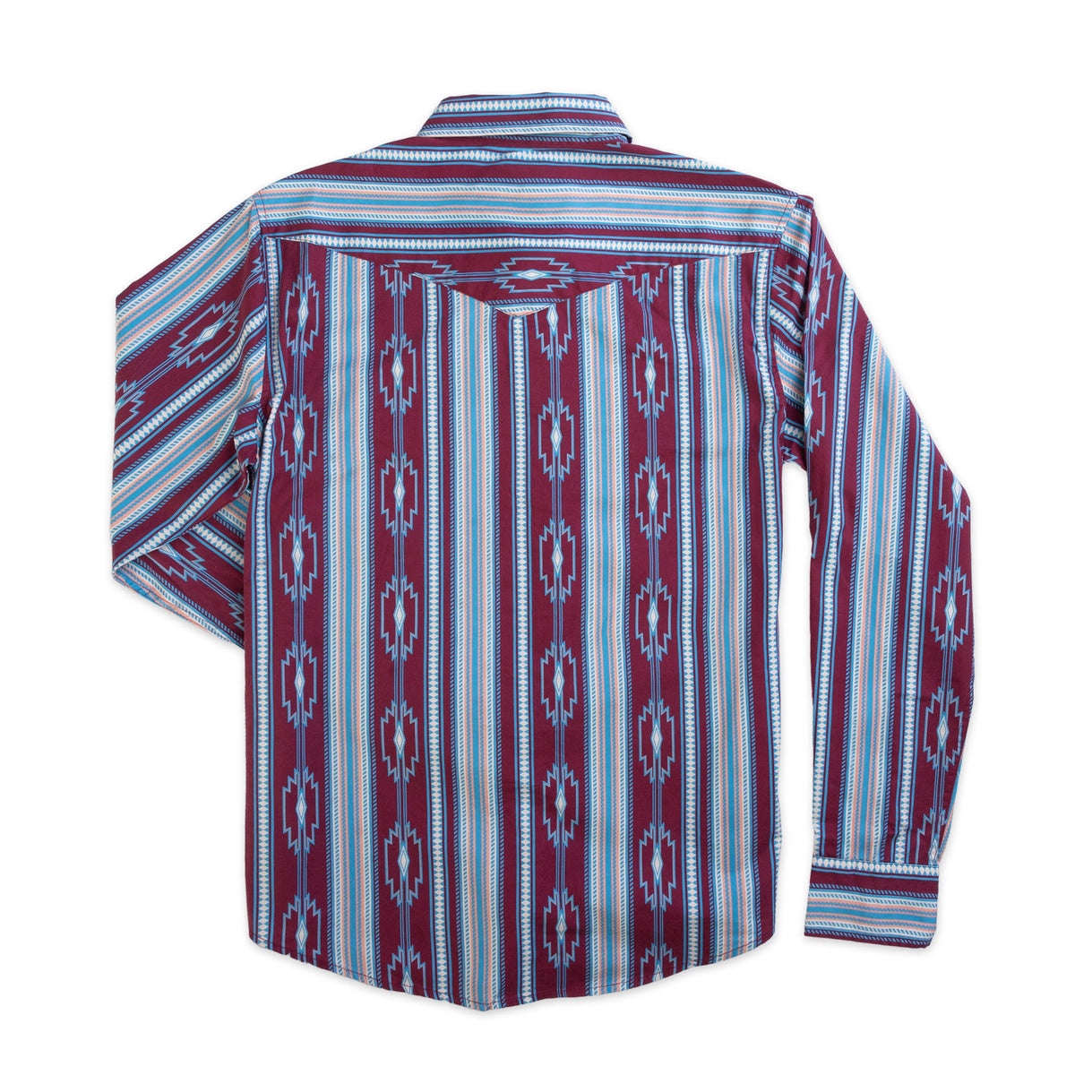 The Wyatt Pearl Snap Long Sleeve Serape Shirt - Chevron Stripe - Tacoma