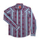 The Wyatt Pearl Snap Long Sleeve Serape Shirt - Chevron Stripe - Tacoma